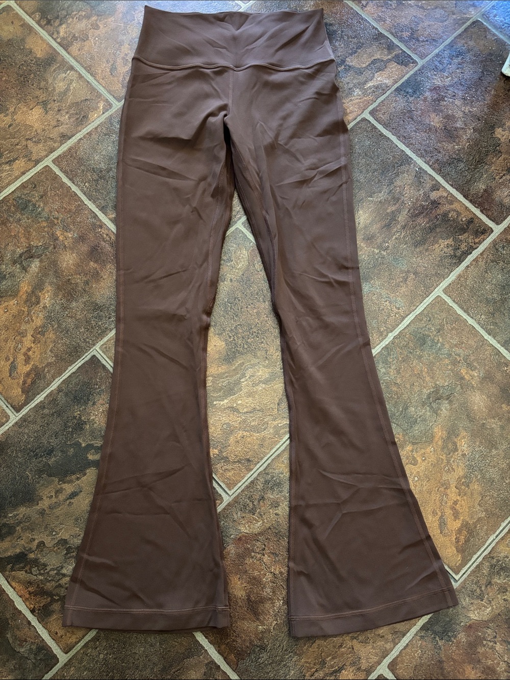 lululemon athletica Chocolate Brown Flare Ponte Pants